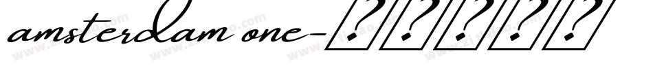 amsterdam one字体转换